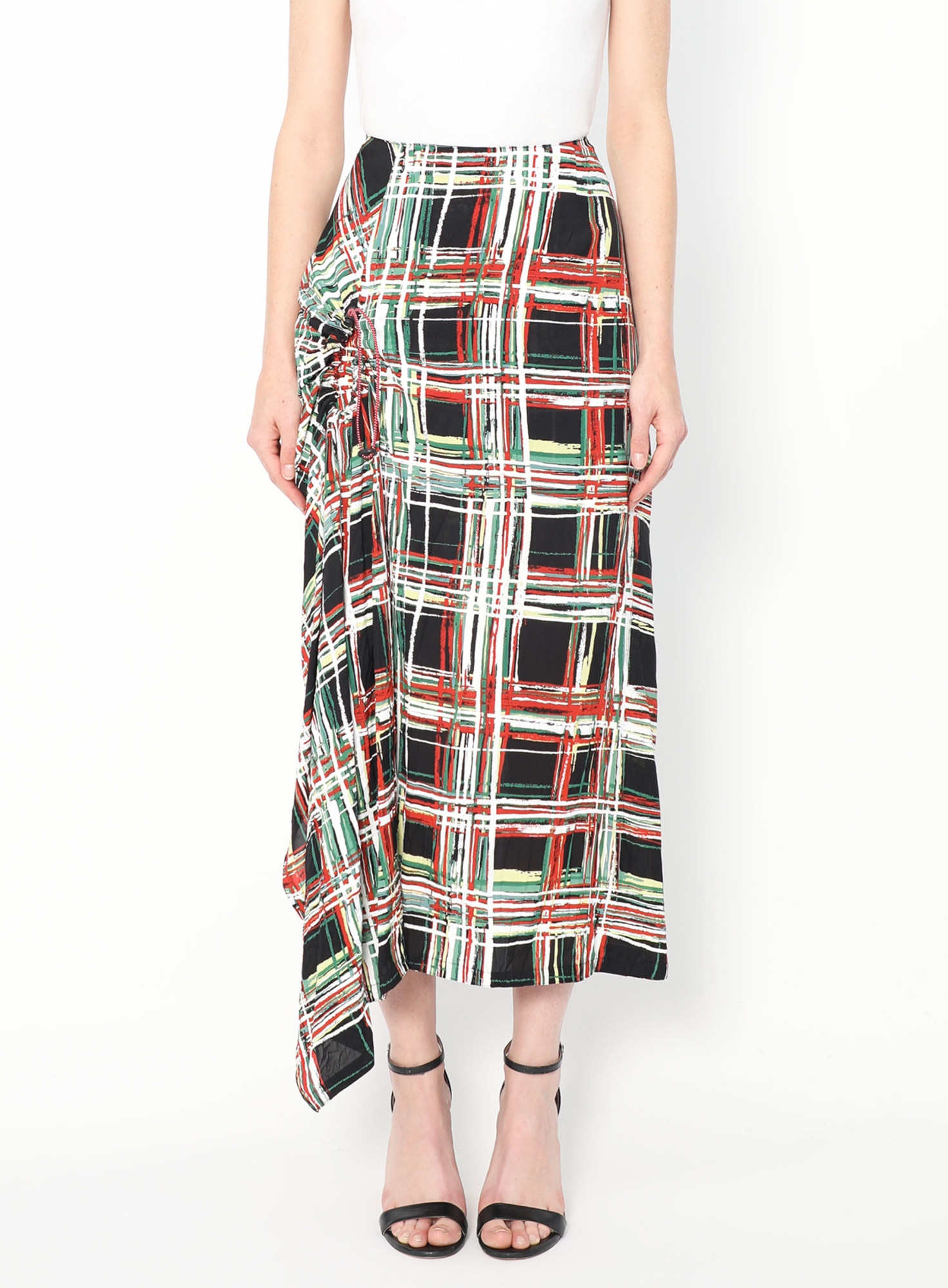 Marni Asymmetrical Tartan Skirt | Authentic & Vintage | ReSee