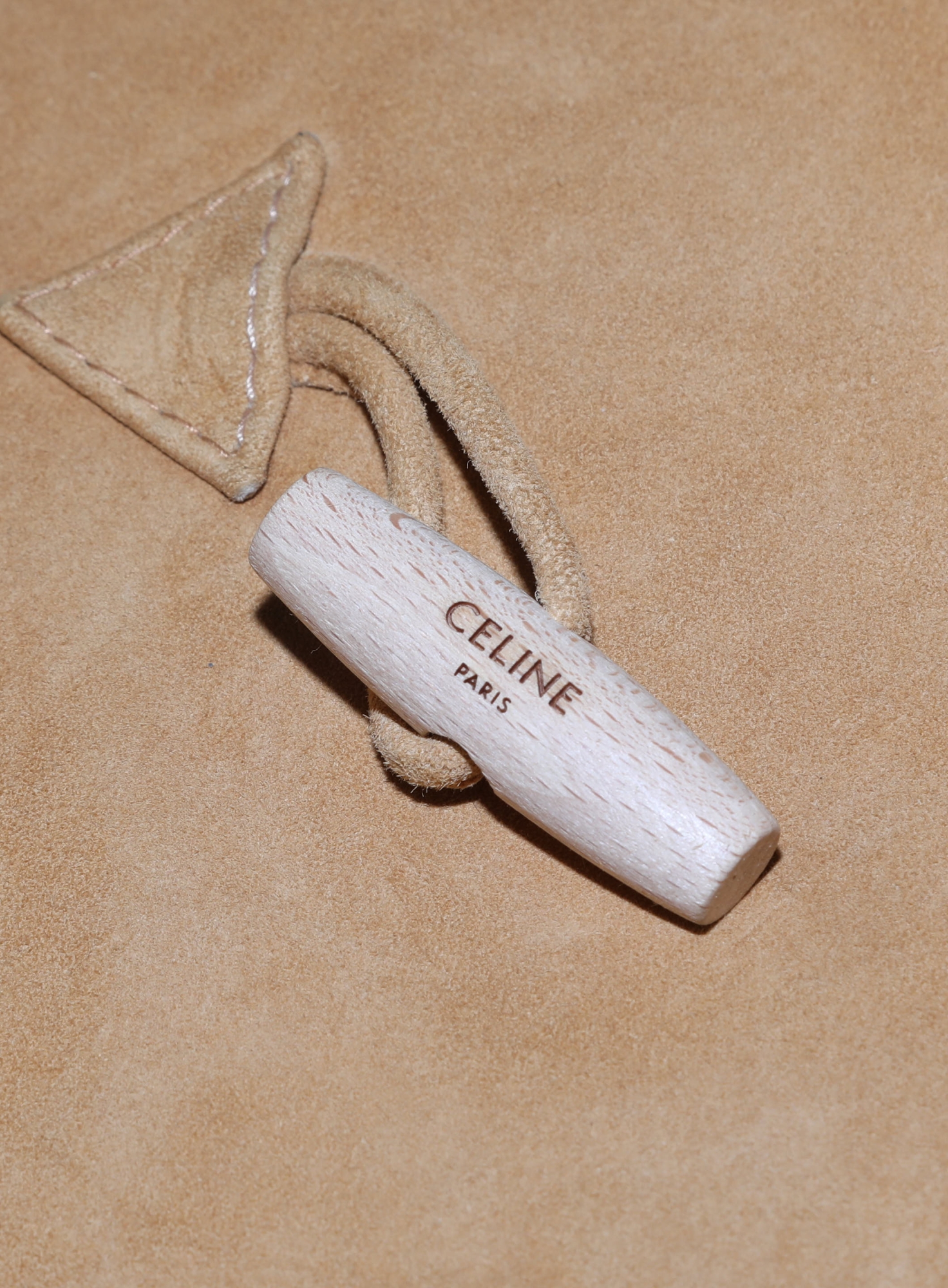 2019 Hooded Shearling-Lined Toggle Coat - Céline | Authentic