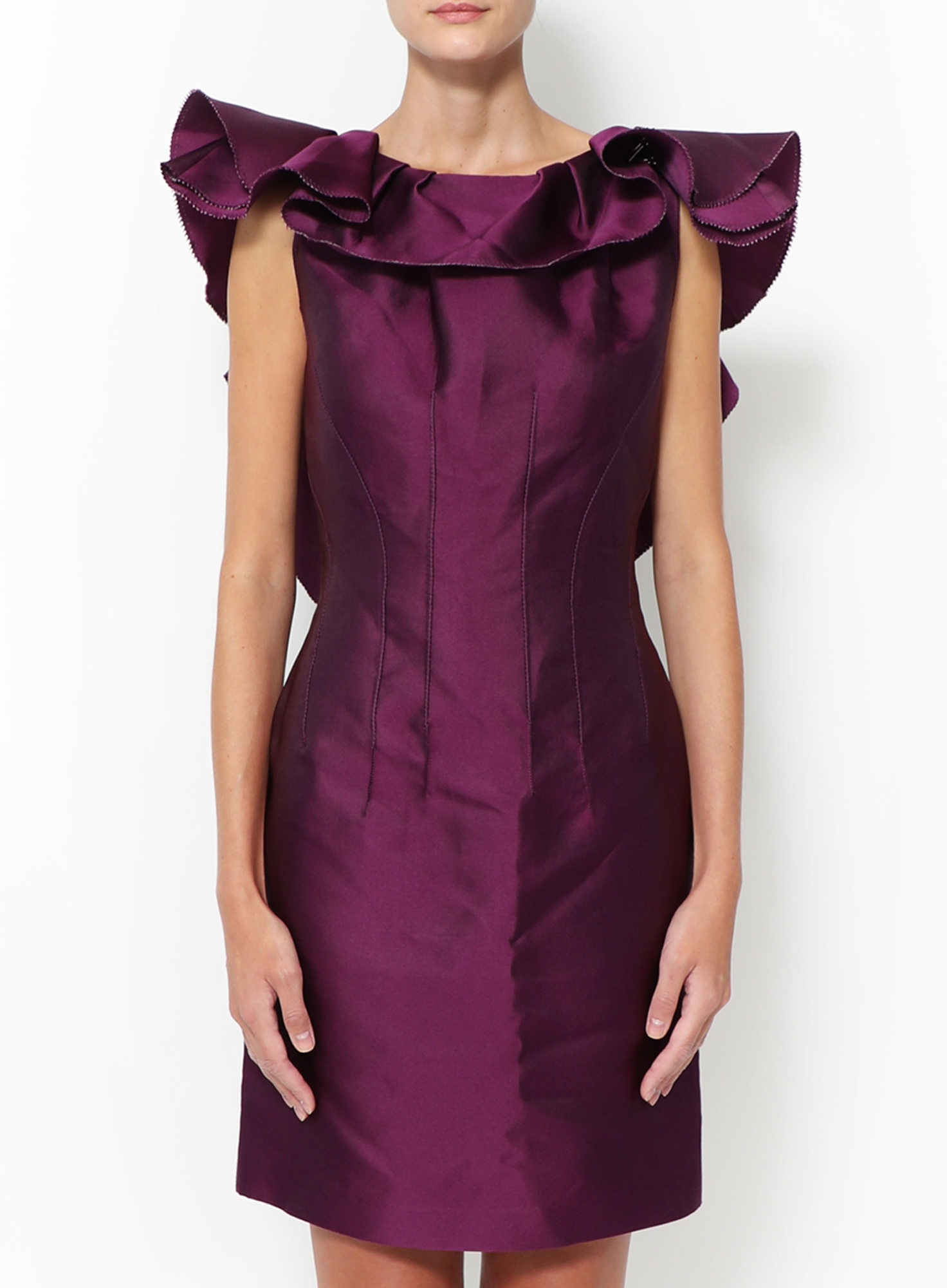 S/S 2016 Ruffled Lace Back Dress | Authentic & Vintage | ReSee