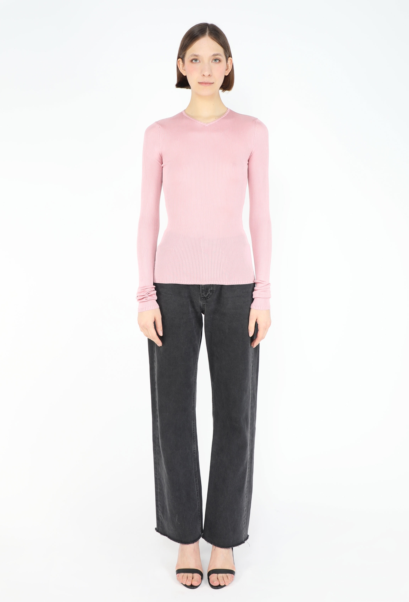 F/W 2025 Ribbed Silk Top - Miu Miu | ReSee