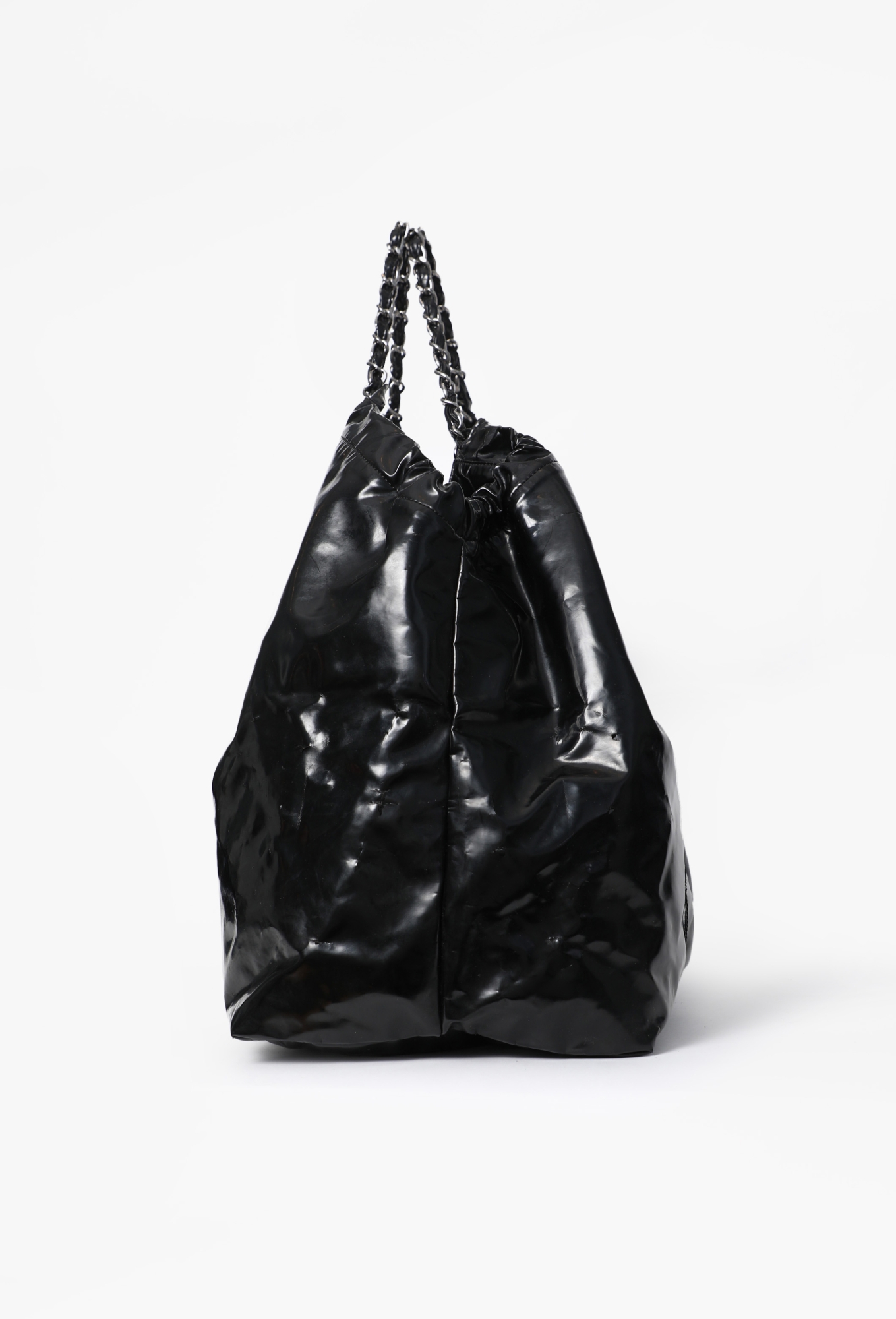 Black Patent Vinyl Coco Cabas XL Bag - Chanel | ReSee