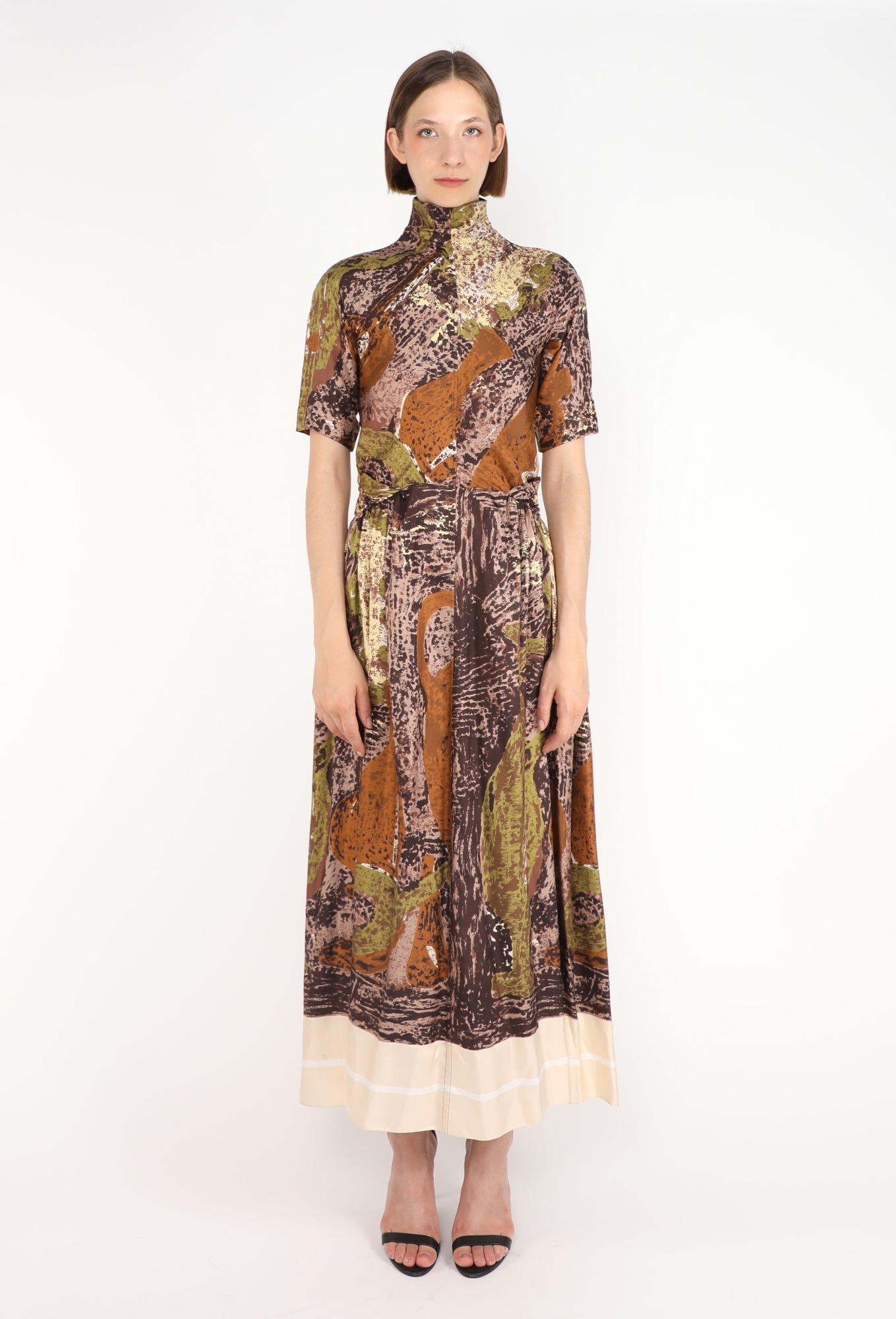 celine silk dress Celine Dress 39" (Butter Yellow) XL