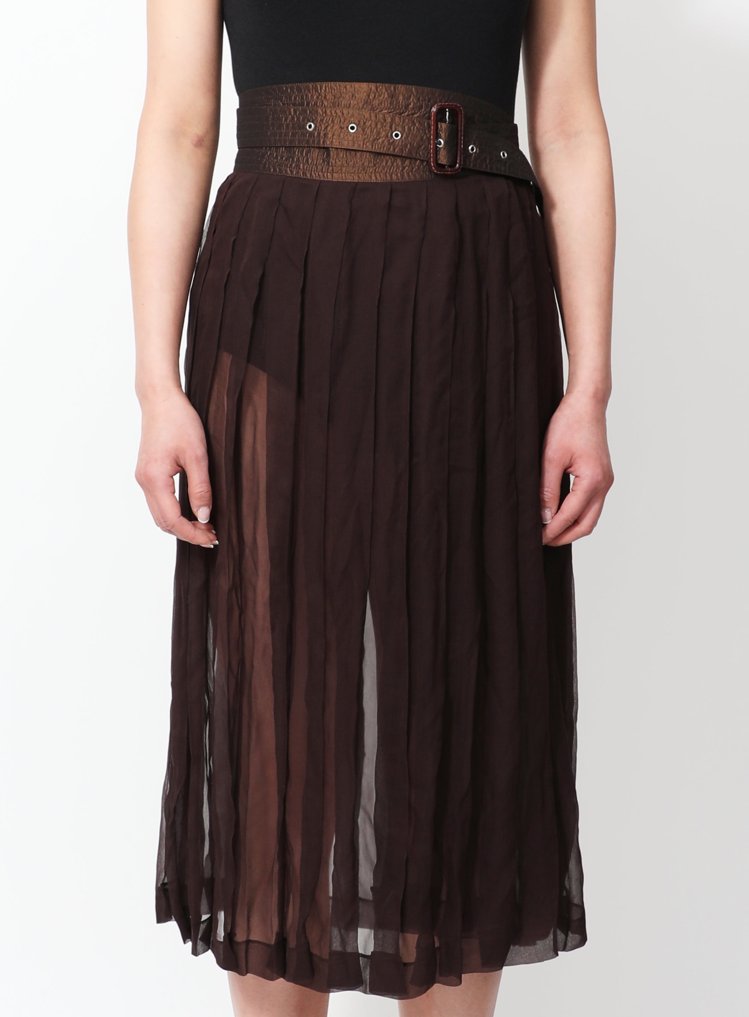 90s Belted Silk Wrap Skirt | Authentic & Vintage | ReSee