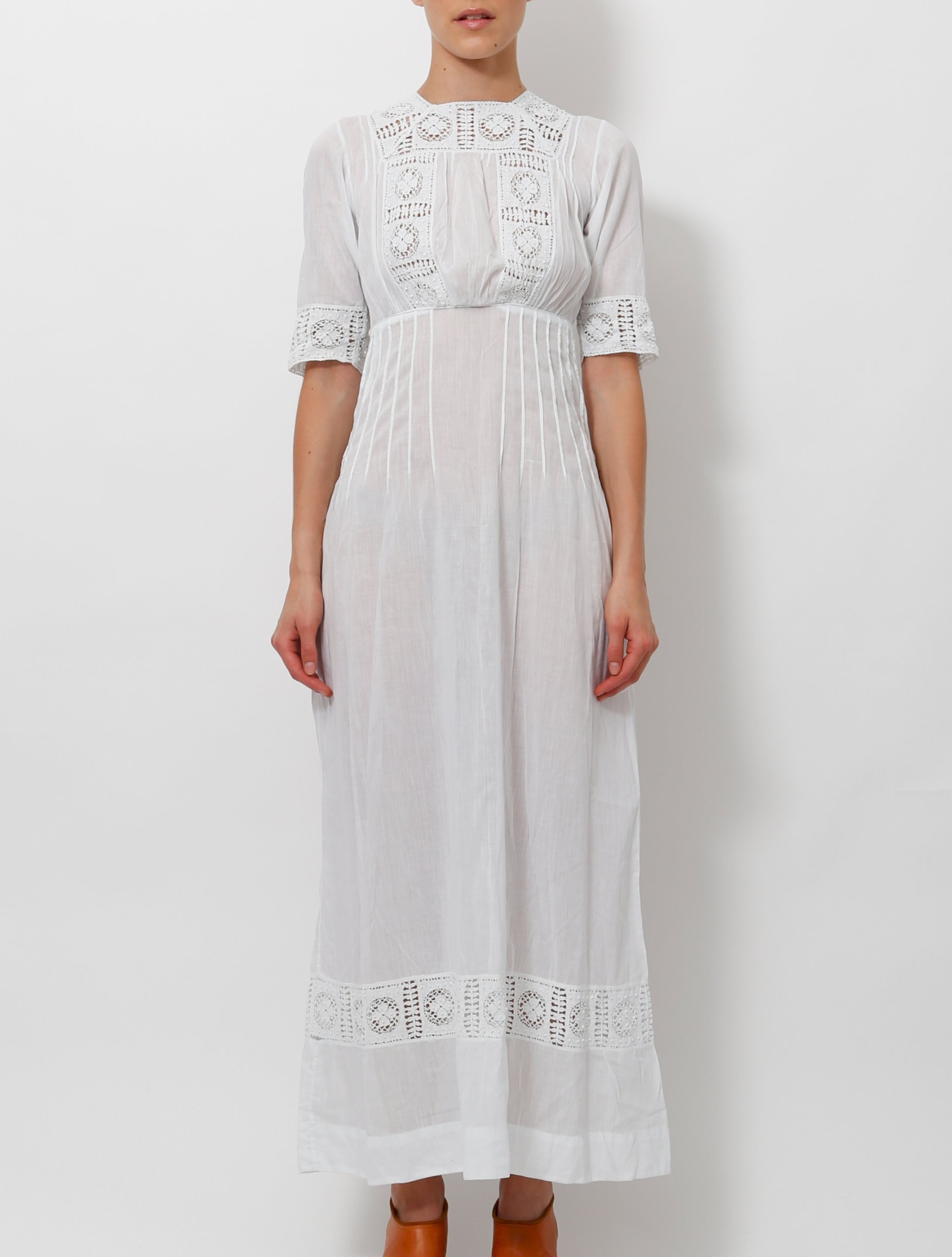 Edwardian Lace Cotton Dress | Authentic & Vintage | ReSee Edwardian Lace Cotton Dress | Authentic & Vintage | ReSee
