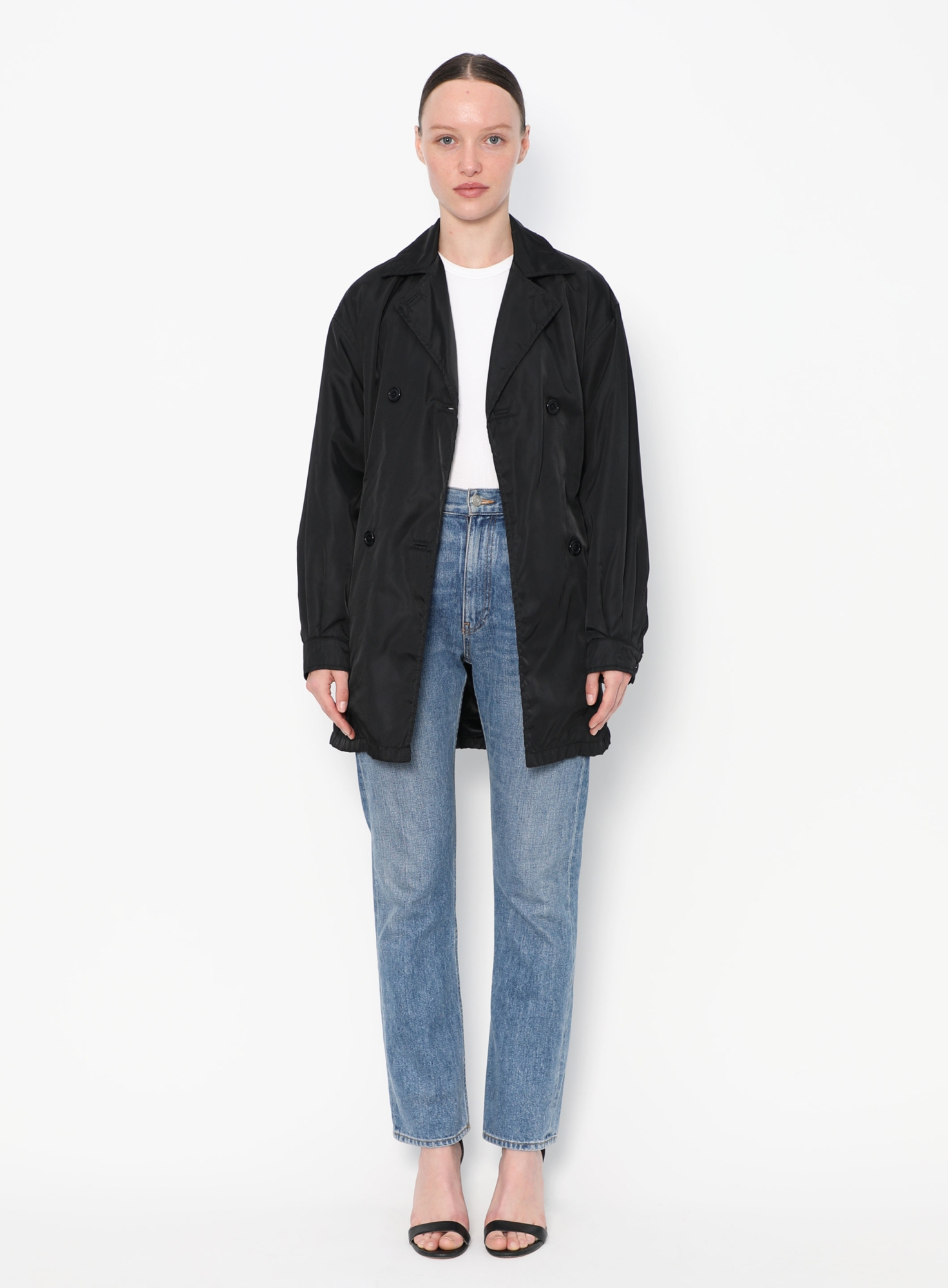 ジャケット・アウター 90s PRADA black coat archive Prada black padded coat fall 2020 - The AP Archive