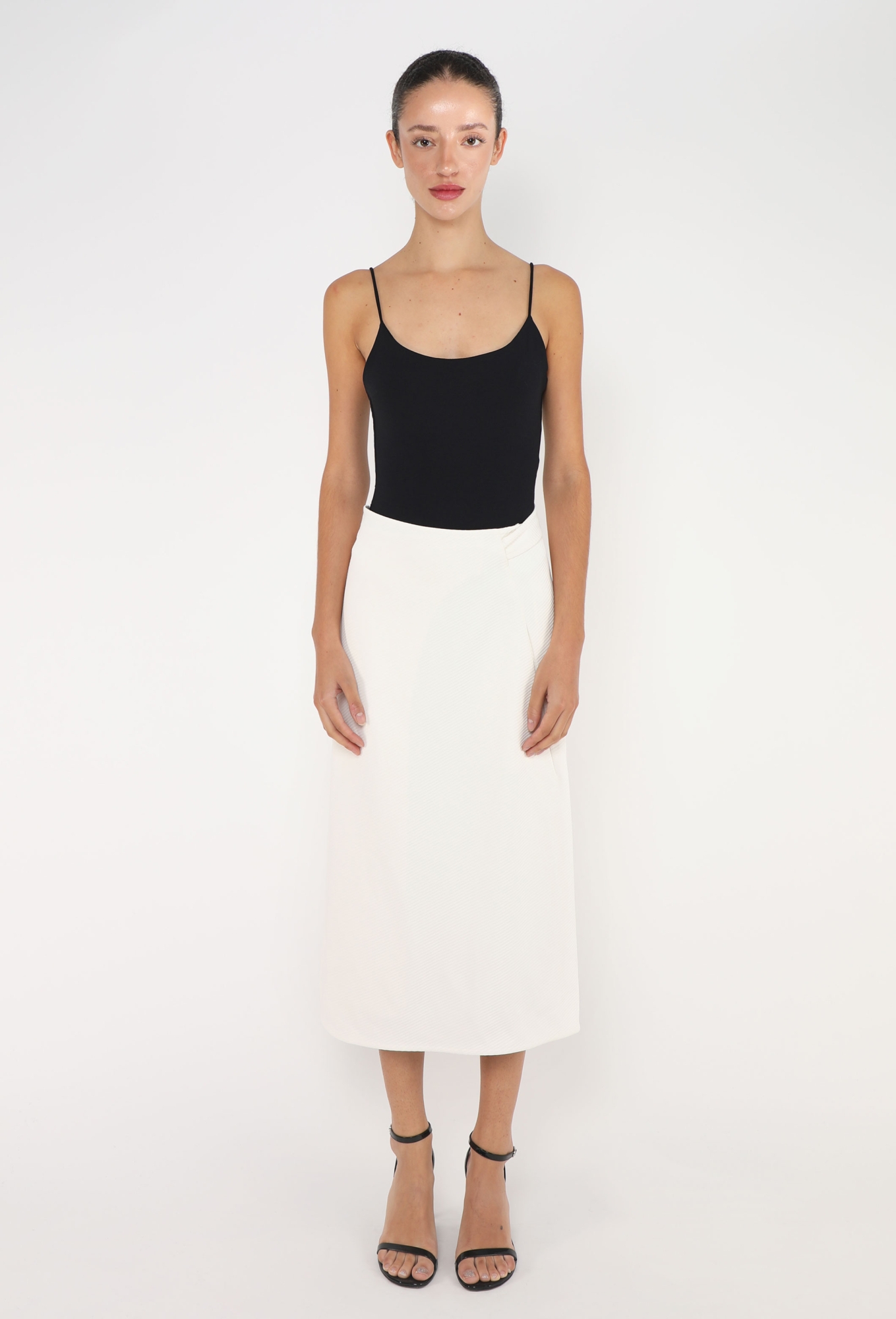 Twill Belted Wrap Skirt - Céline | ReSee