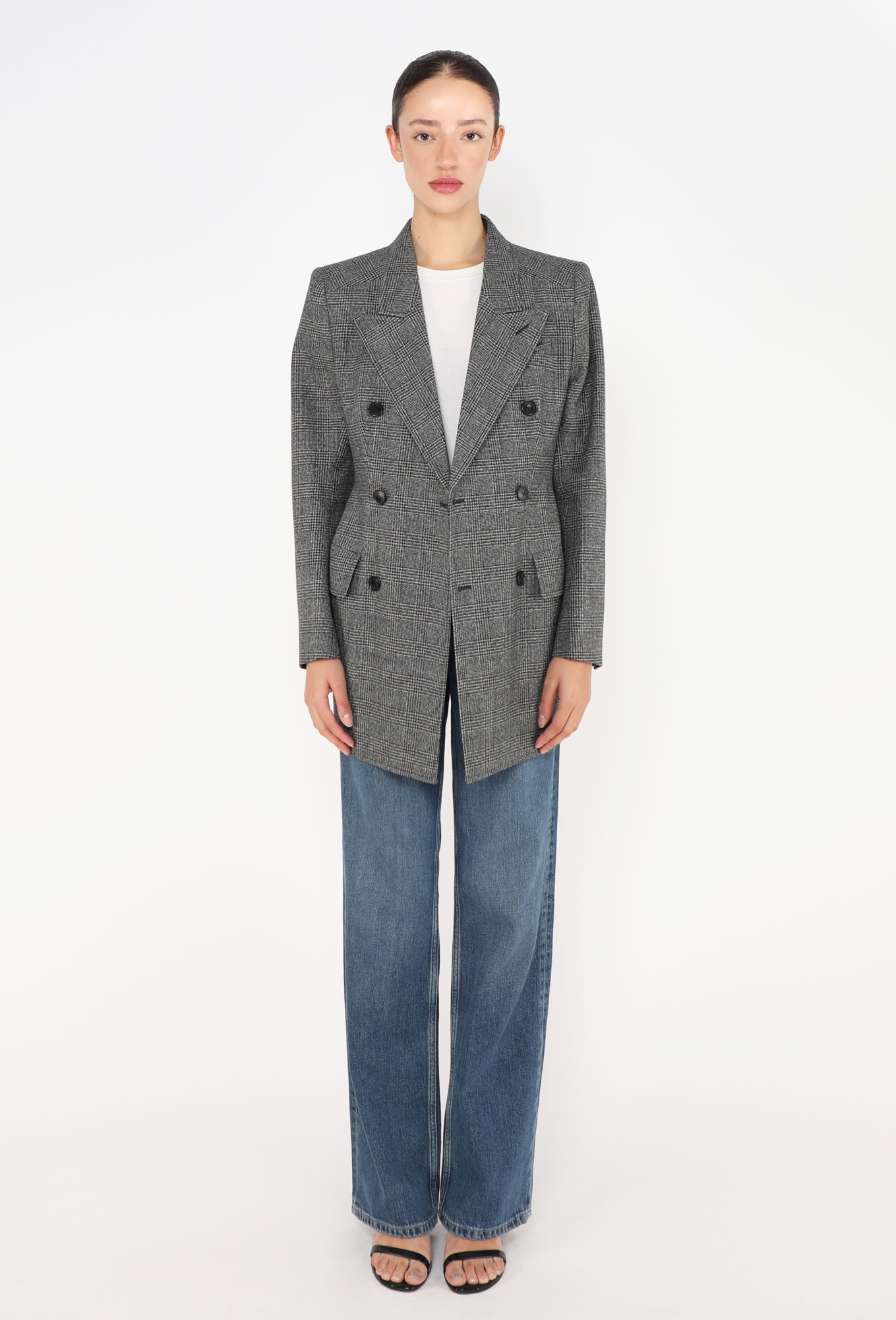 F/W 2018 Checkered Hourglass Blazer - Balenciaga | ReSee