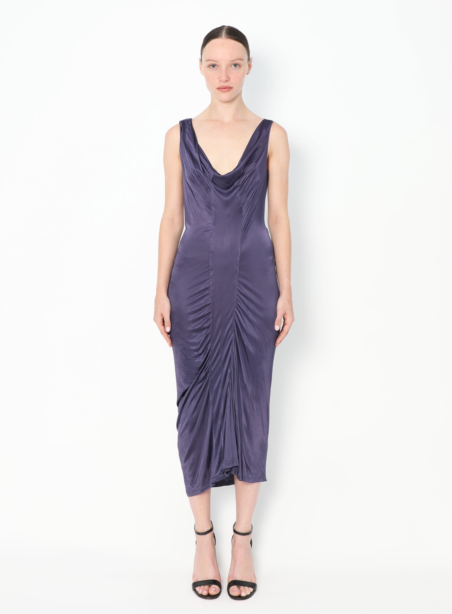 strapless open back dress Lilac Purple Cowl Neck Maxi Dress - All Dresses