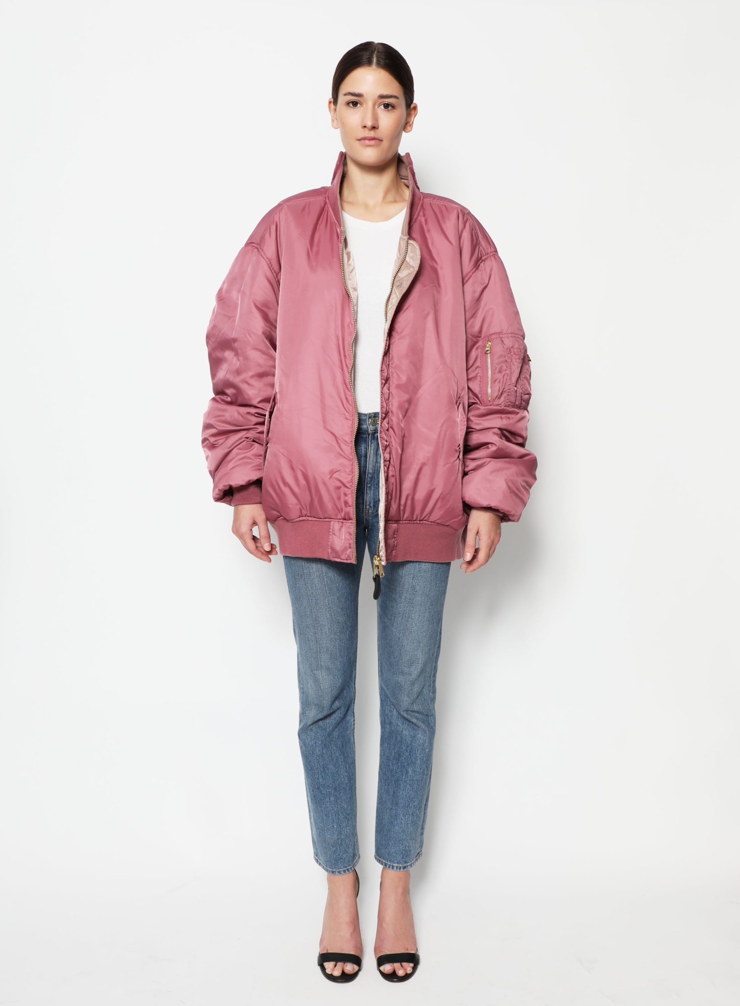 VETEMENTS×ALPHAINDUSTRIES MA-1 ピンク　Sサイズ F/W 2018 x Alpha Industries Reversible Bomber | Authentic