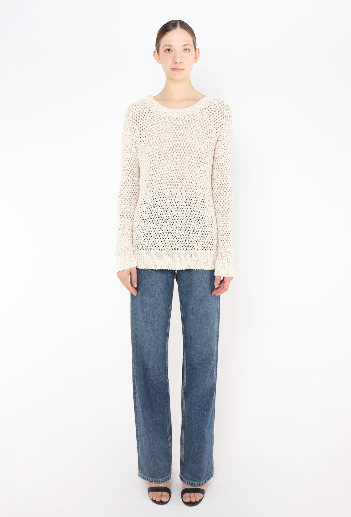 Crochet Open-Knit Sweater - The Row | ReSee
