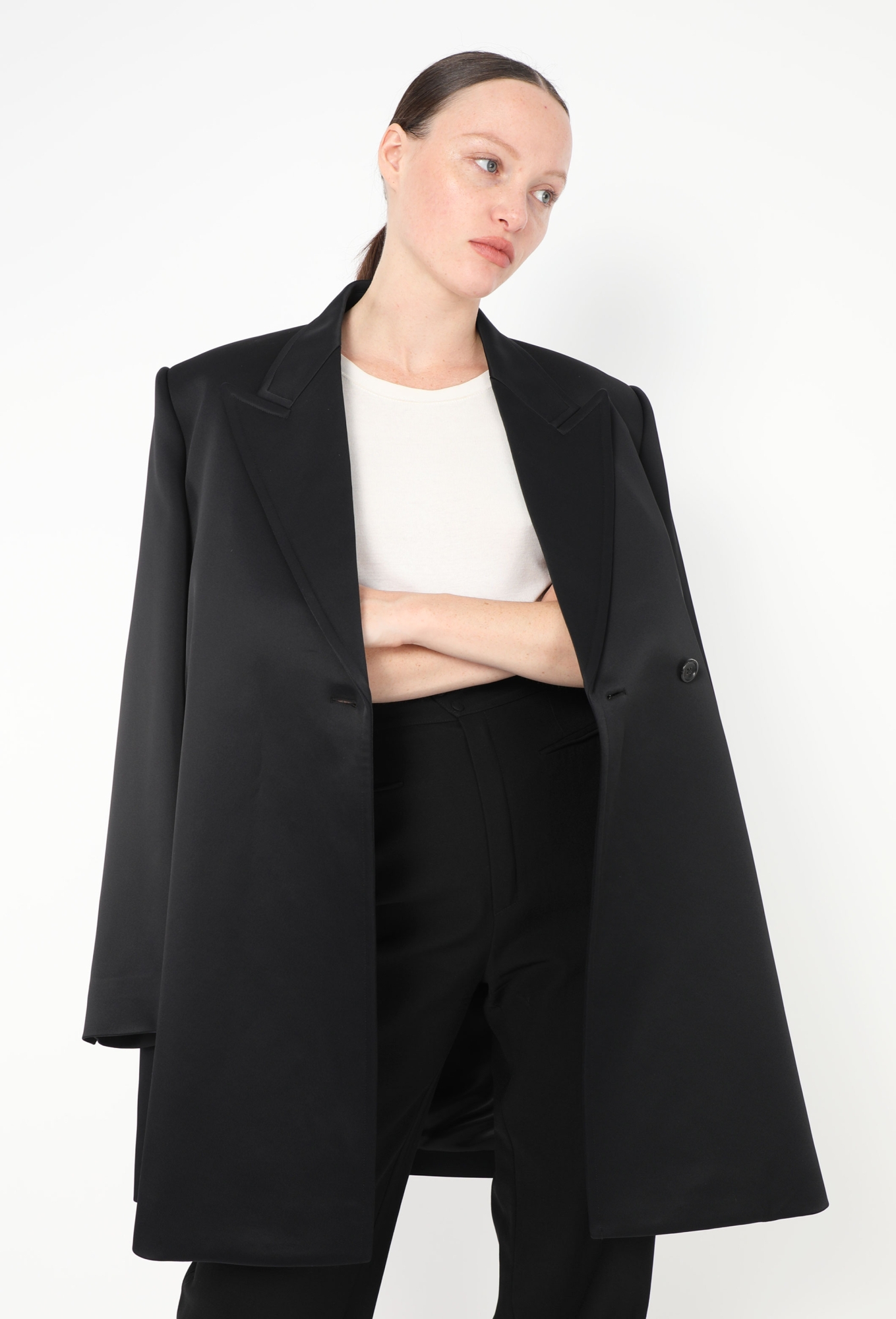 定価7.7万 KIIT  SHELL OVERSIZED COAT S/S 2024 Ray Oversized Tailored Coat - Khaite | Authentic