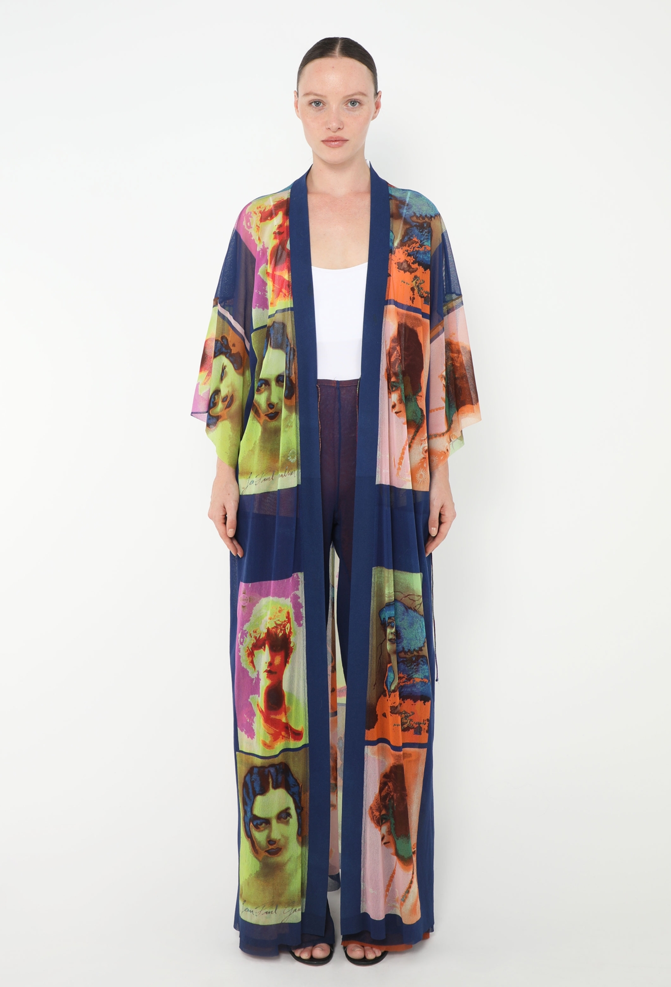RARE 2002 Portrait Mesh Kaftan Ensemble - Jean Paul Gaultier | ReSee