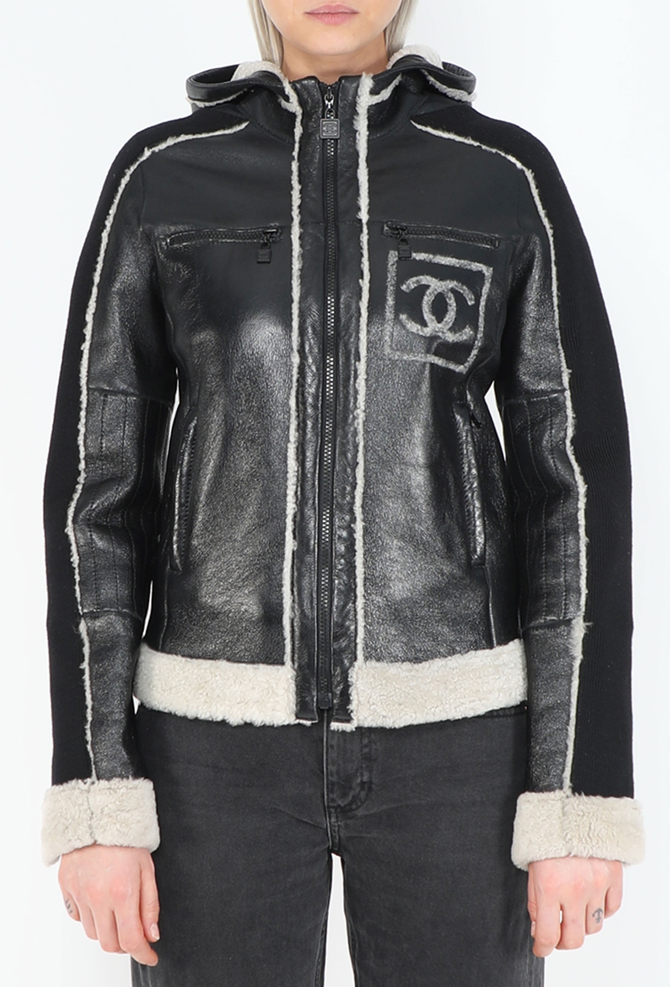 Fall 2008 'CC' Shearling Hooded Jacket - Chanel | ReSee
