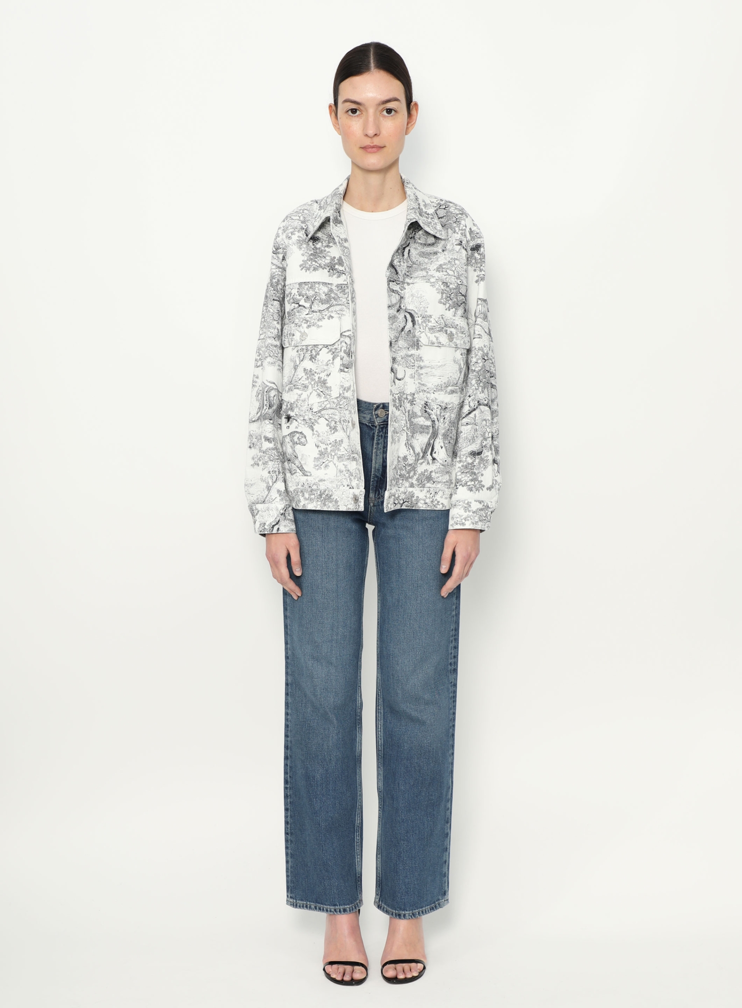 Toile de Jouy Denim Jacket | Authentic & Vintage | ReSee