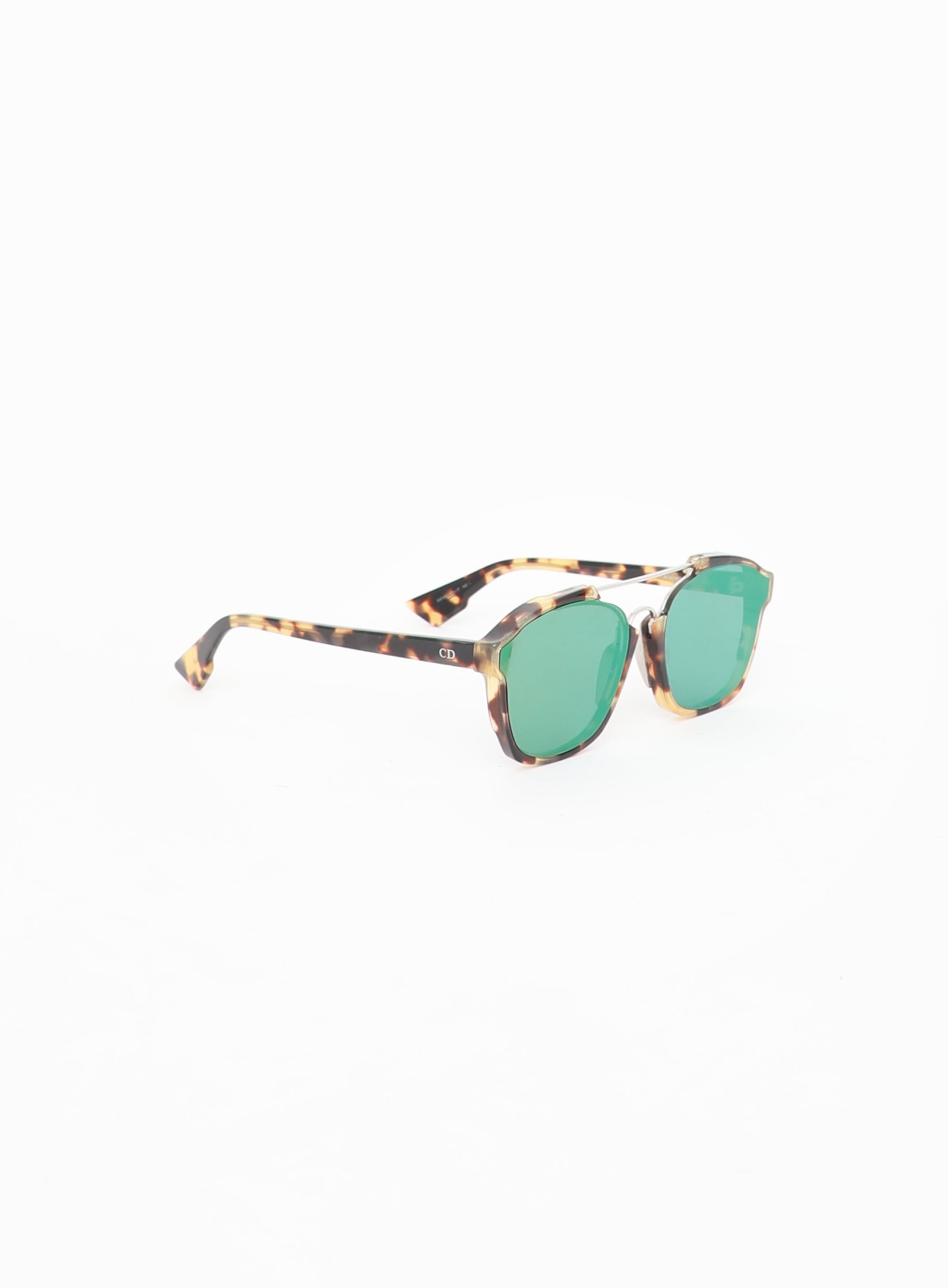Christian‎ Dior Abstract Aviator Sunglasses Beige Grey Tortoise Mirrored Lenses RARE NEW Christian DIOR REVOLUTION 2 Silver Mirror Aviator  main image 4