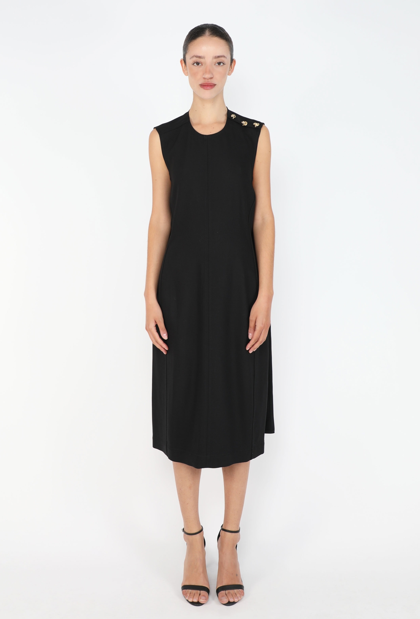 sachin and babi light blue dress Bottega Veneta Technical Coated Midi Dress IT38 NWT main image 1