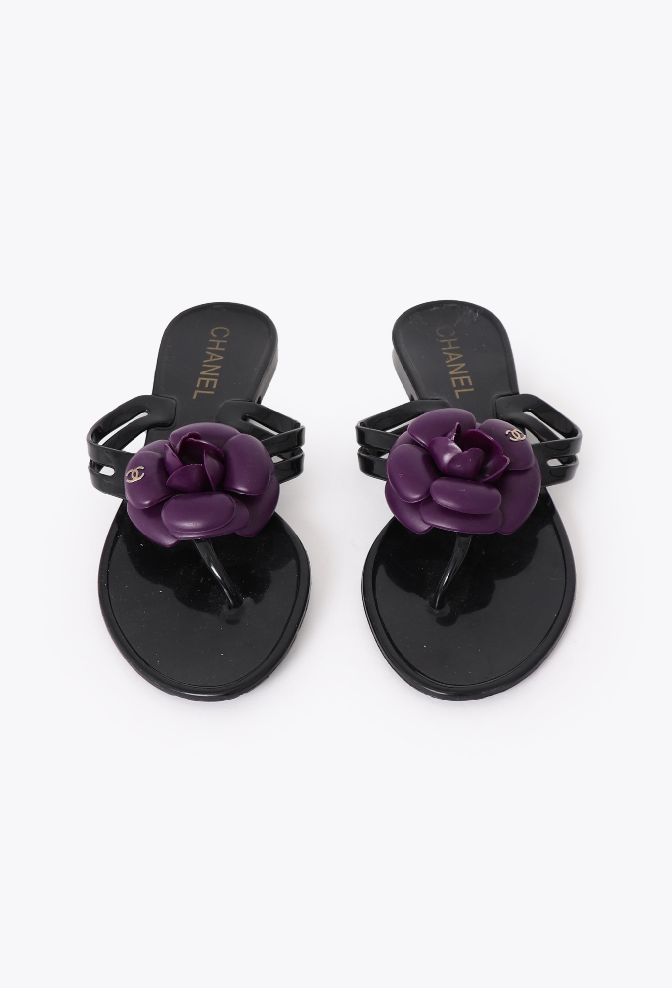 Coco Chanel Camellia Flower Chanel Gel Slides Camélia 