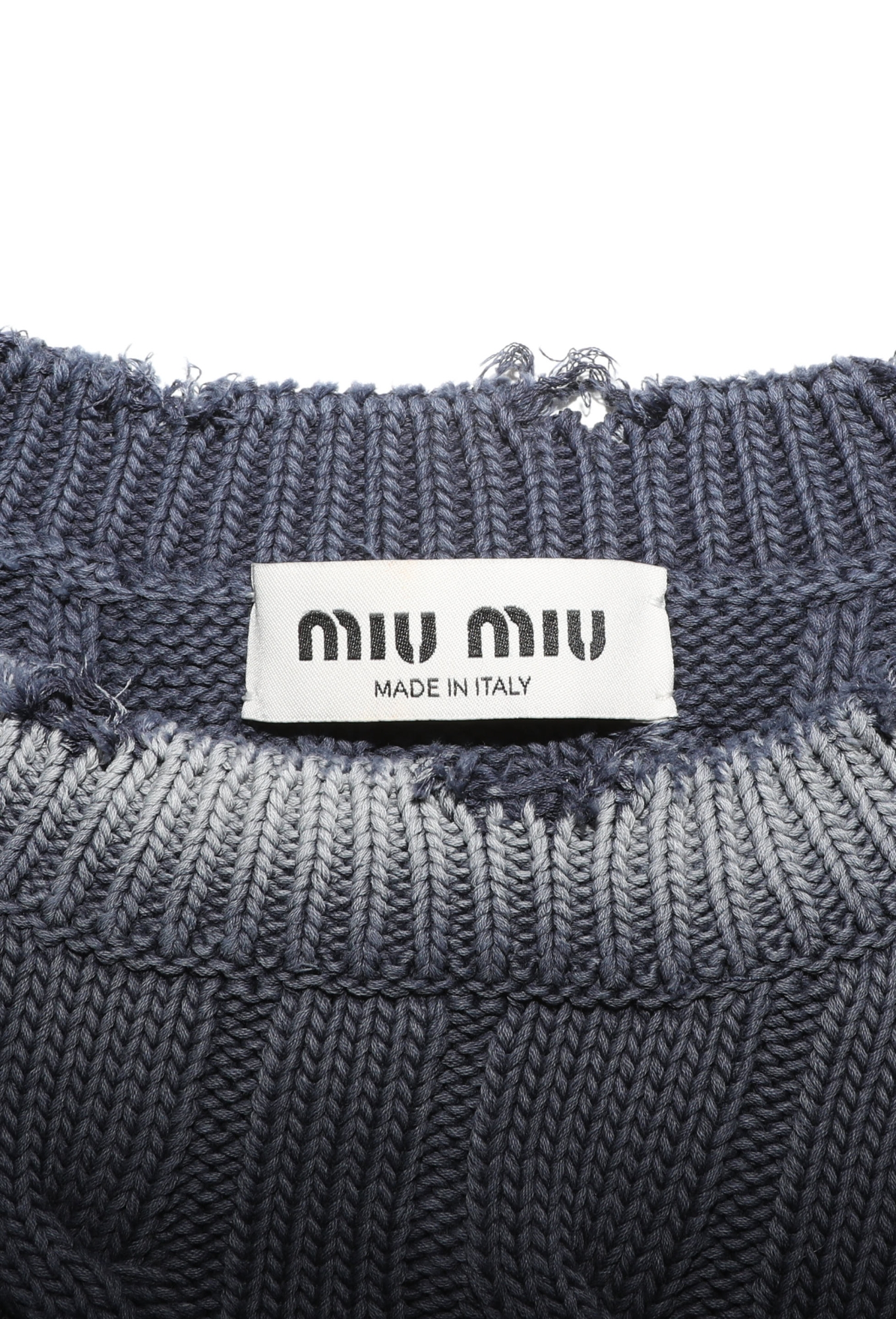 Cropped Cable-Knit Sweater, S/S 2022 - Miu Miu | ReSee
