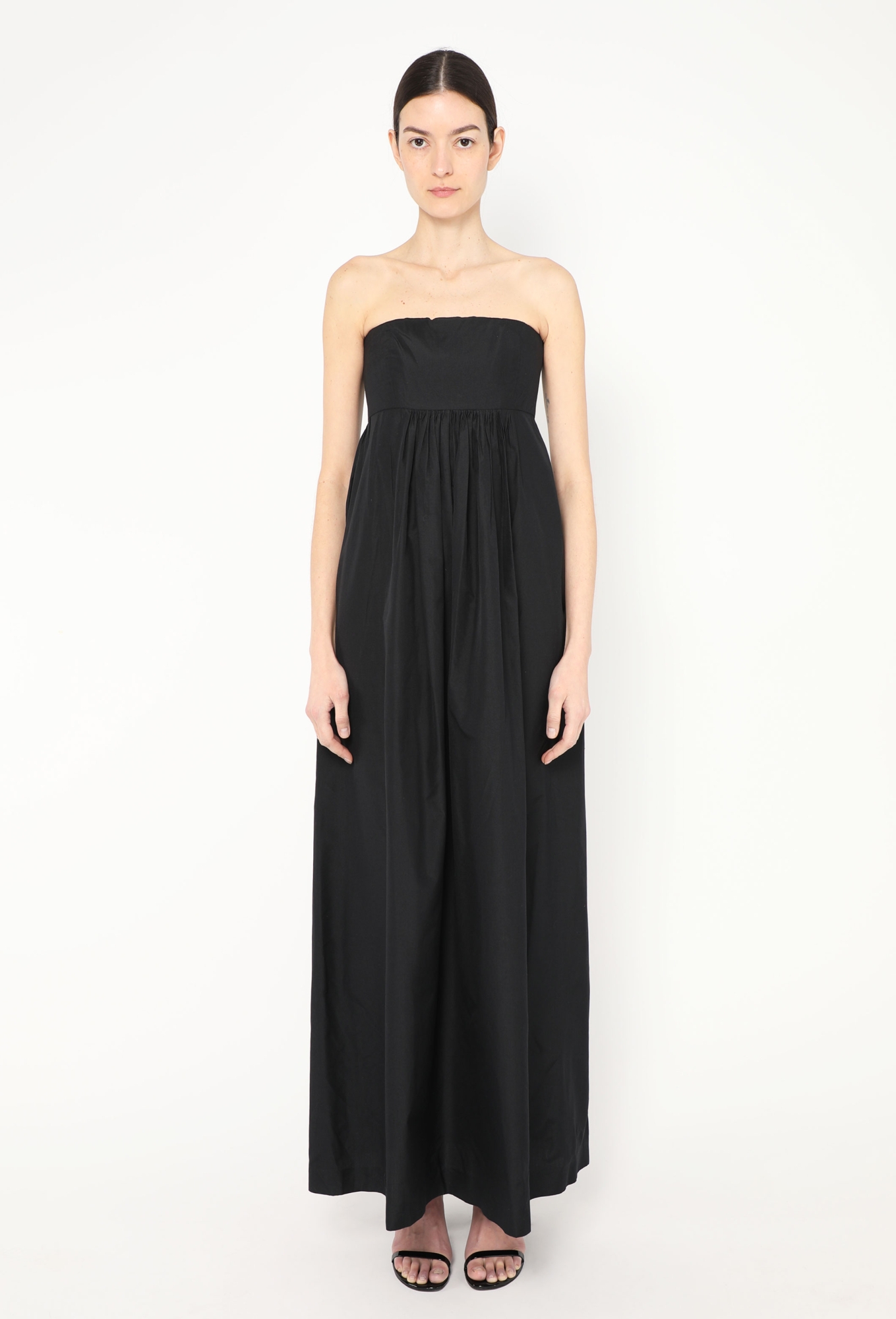 balenciaga corset dress Vintage Le Dix Sateen Corset Gown