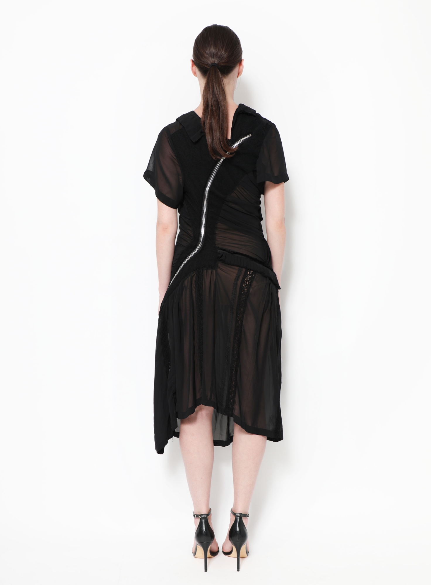 Asymmetrical Pleated Zip Dress | Authentic & Vintage | ReSee