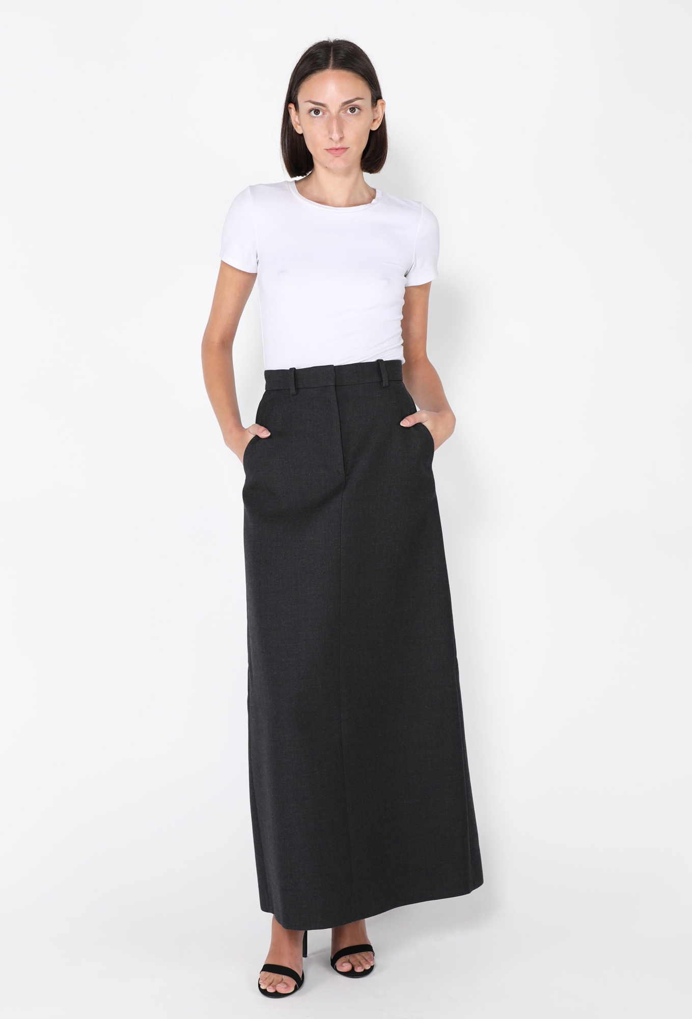 Roux Wool Column Skirt, 2024 - The Row | ReSee