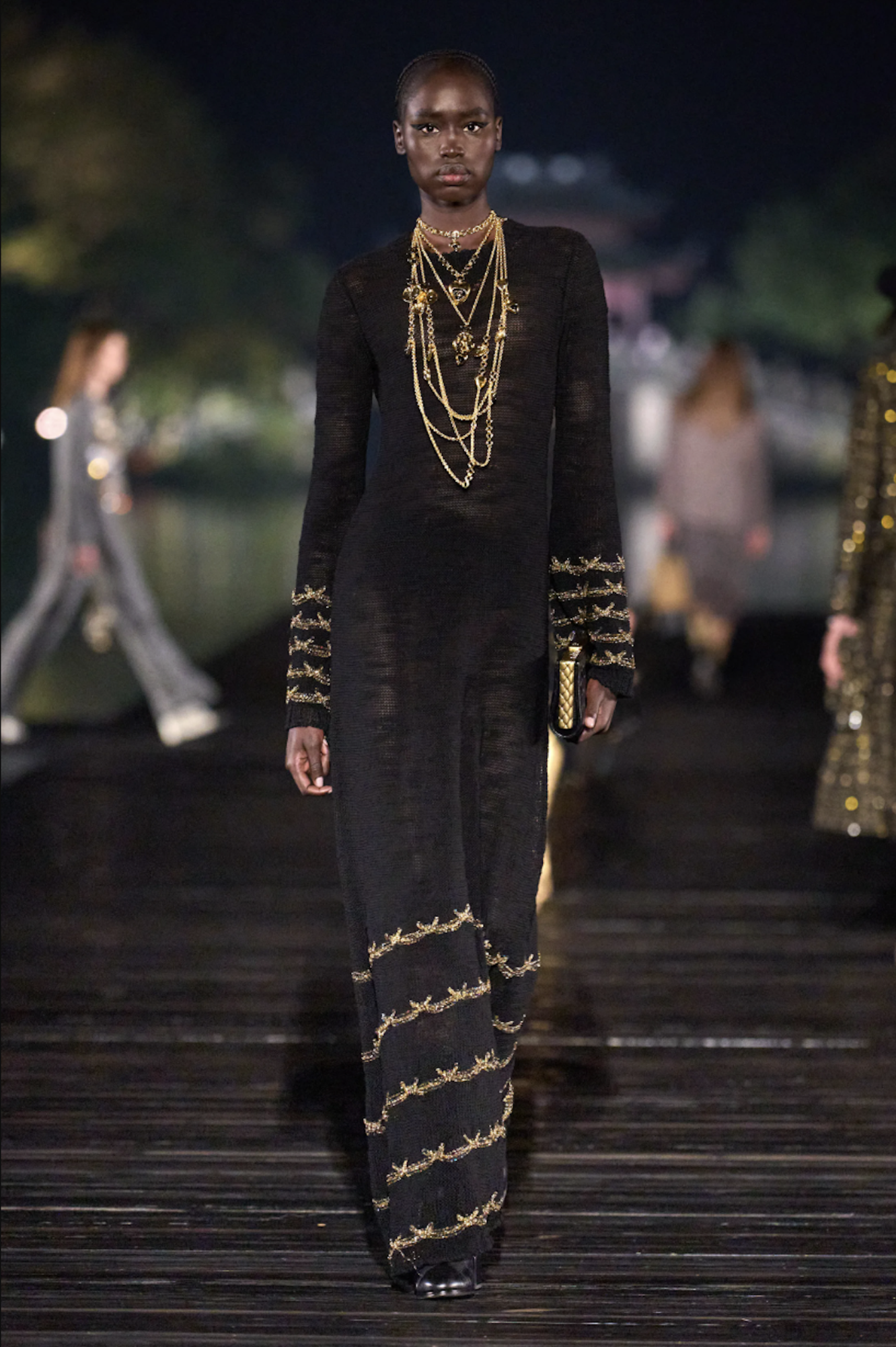 Pre-Fall 2025 Paris-Hangzhou Lamé Crochet Dress - Chanel | ReSee