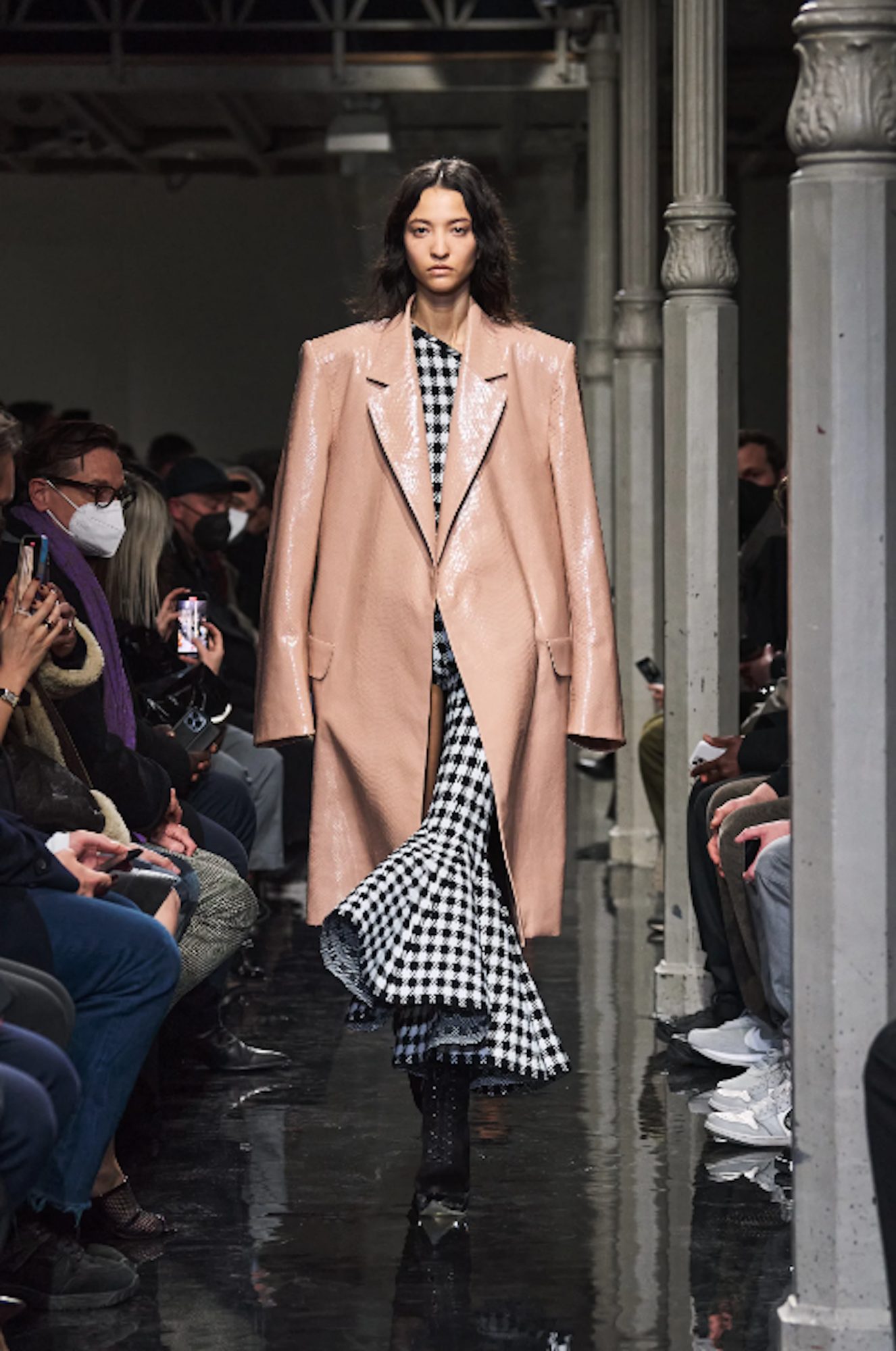 アウディーレ　Noona peplum jacket　Houndstooth Noona peplum jacket(Houndstooth) – Audire