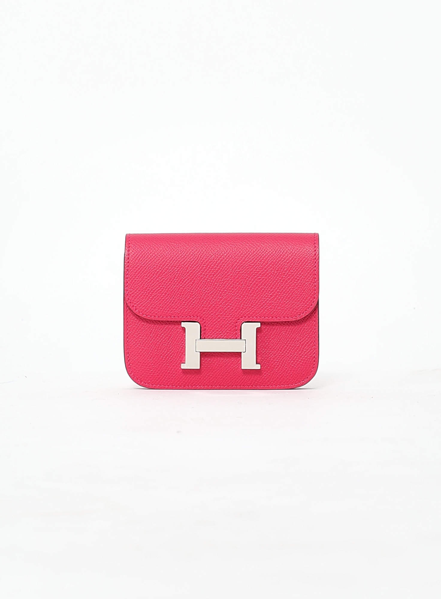 Rose Mexico Epsom Constance Slim Wallet & Belt | Authentic 