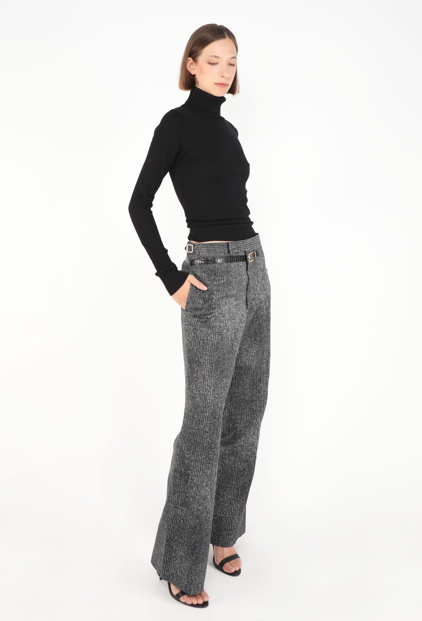 S/S 2025 Trompe l'Œil Belted Trousers - Prada | ReSee