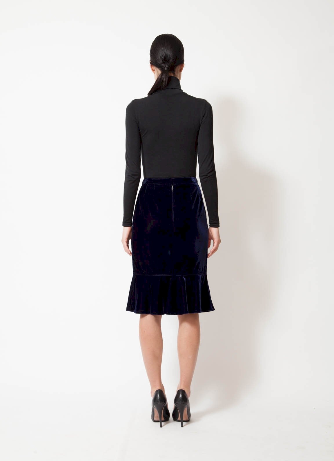 Yves Saint Laurent Rive Gauche by Tom Ford Velvet Skirt | ReSee
