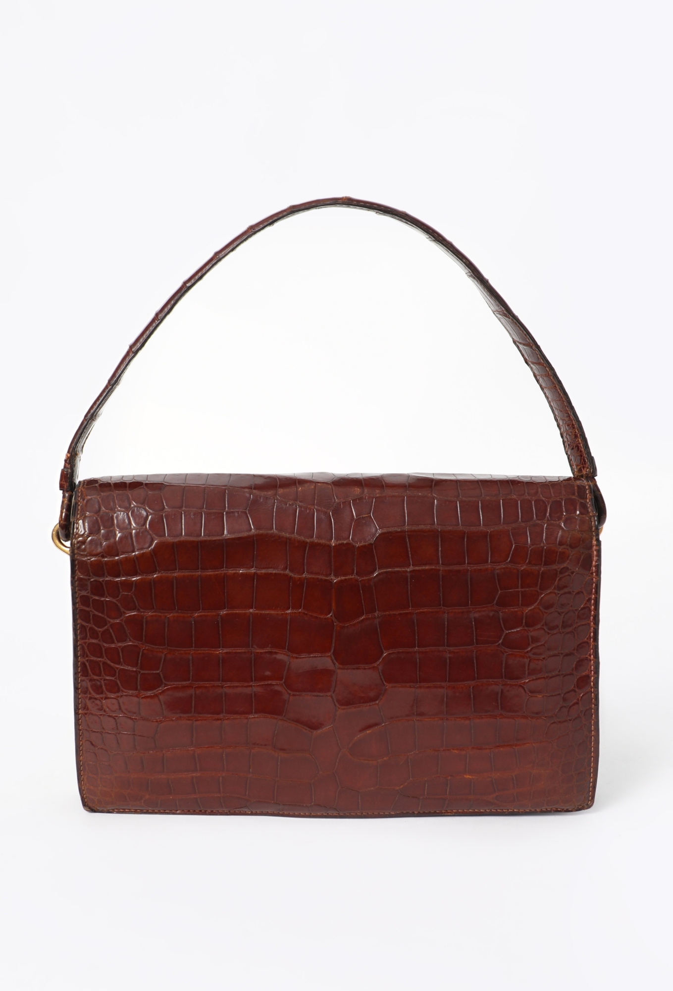 Vintage Brown Porosus Cordelière Bag - Hermès | ReSee