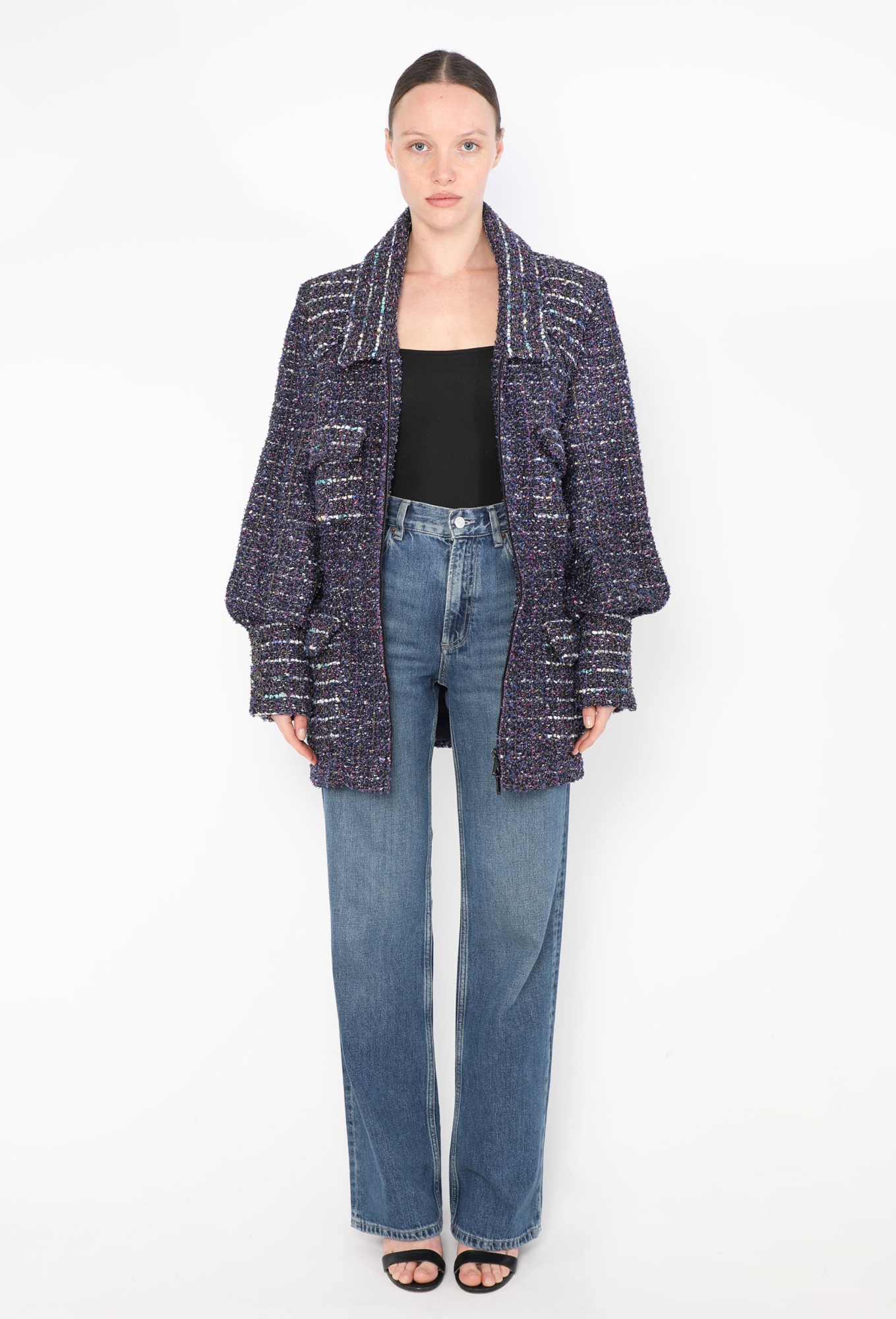 ジャケット・アウター PULP/EDIFICE RING YARN TWEED CHESTER Roving Tweed Chester Coat in Dark Navy – Blue Owl Workshop
