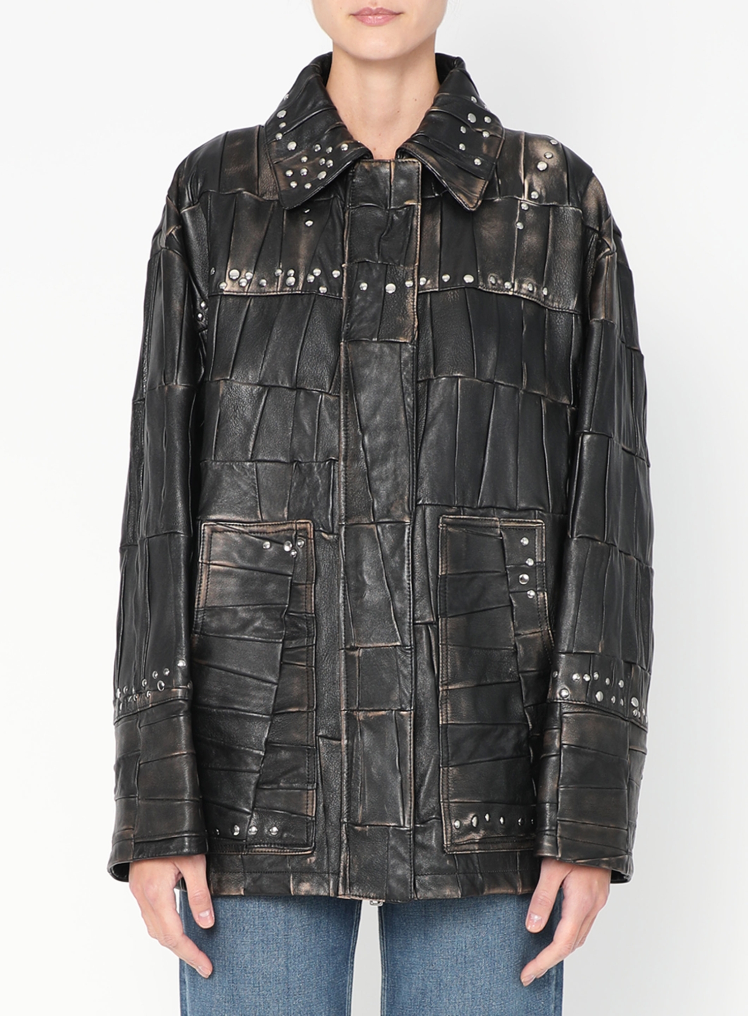 S/S 2024 Studded Leather Jacket | Authentic & Vintage | ReSee