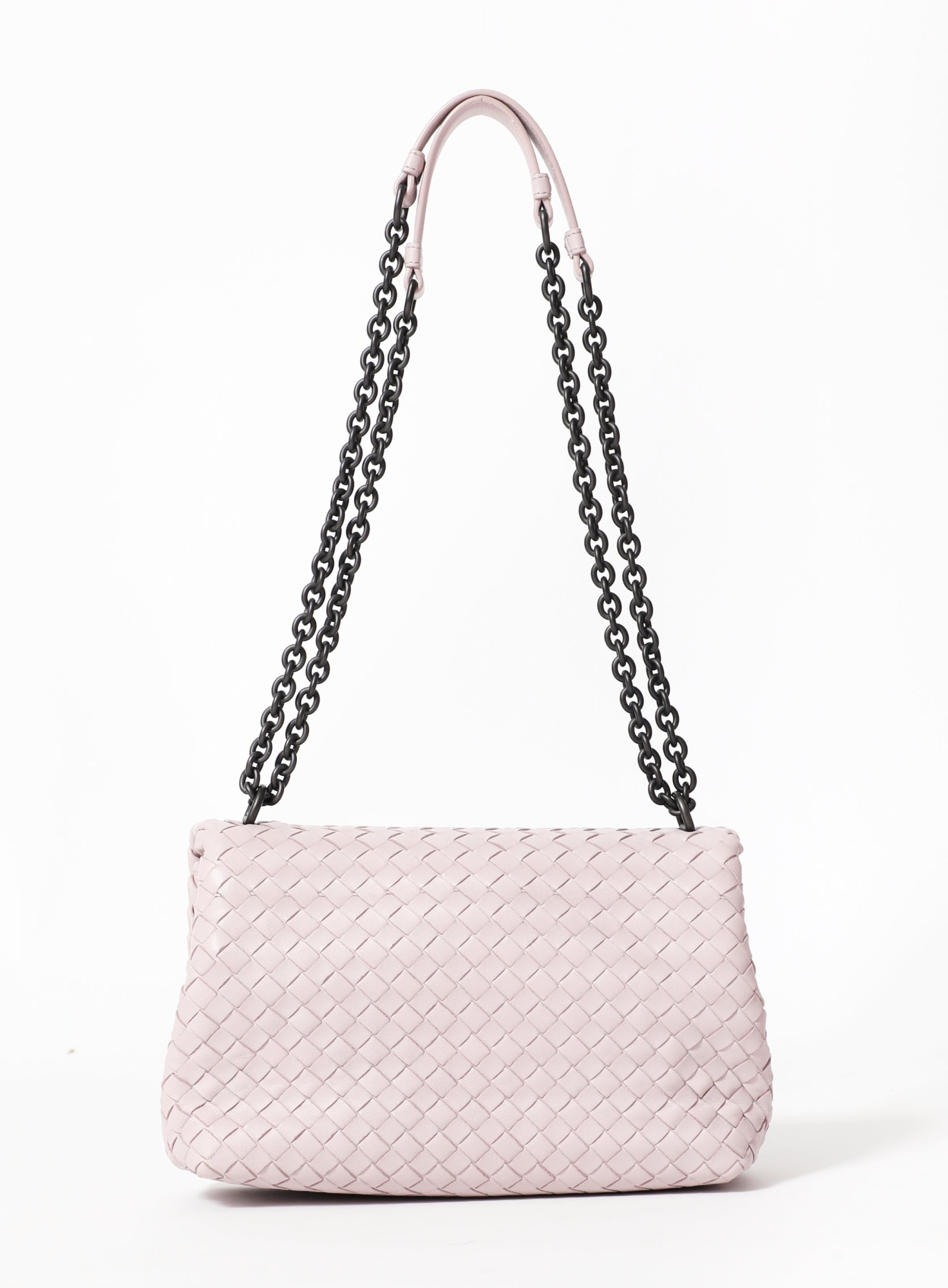 Olimpia Intrecciato Shoulder Bag Mauve pink - Bottega Veneta | ReSee