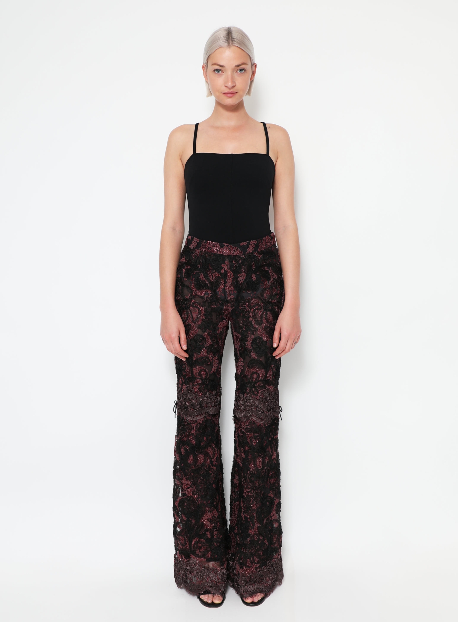 Lace Palazzo Pants – Purple (F/W 1999) - Gucci | ReSee