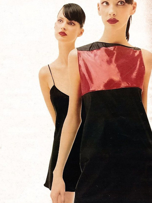 Helmut Lang dress shoot for W Magazine in February 1995 Helmut Lang dress shoot for W Magazine in February 1995